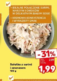 Sałatka z surimi i ananasem