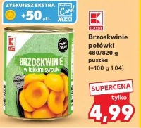Brzoskwinie połówki w lekkim syropie