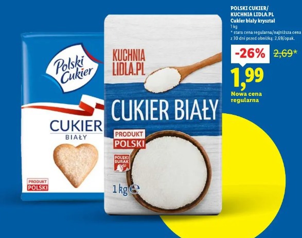 Polski Cukier/Kuchnia Lidla.pl Cukier biały kryształ