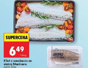 Filet z sandacza ze skórą Marinero