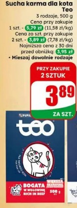 Teo sucha karma dla kota