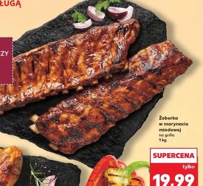 Żeberka w marynacie miodowej na grilla