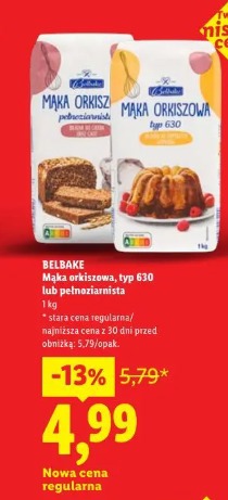 Belbake Mąka orkiszowa, typ 630 lub pełnoziarnista