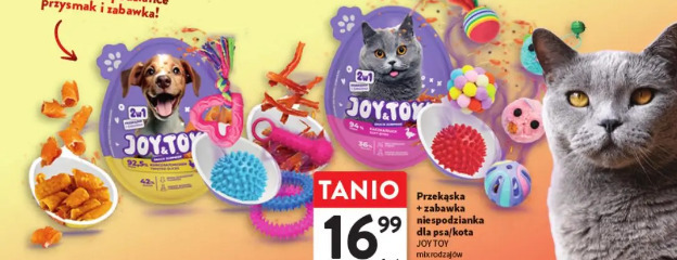 Przekąska + zabawka niespodzianka dla psa/kota Joy Toy
