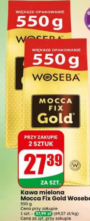 Kawa mielona Mocca Fix Gold Woseba