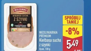 Wedlinarnia Premium Kiełbasa sucha z szynki