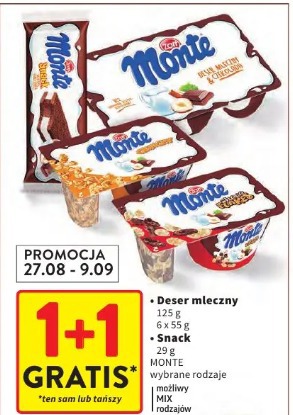 Deser mleczny MONTE