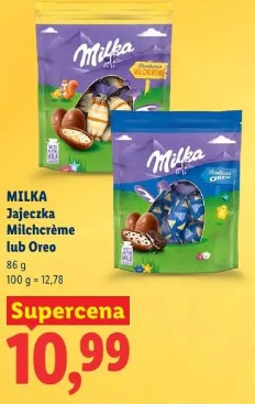 Milka Jajeczka Milchcrème lub Oreo