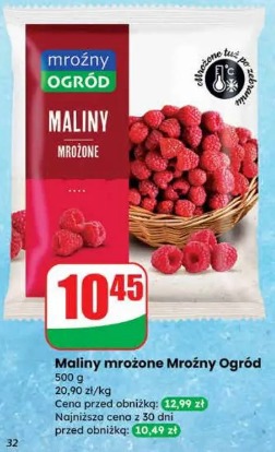 Maliny mrożone Mroźny Ogród