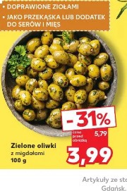 Zielone oliwki z migdałami