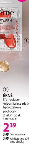 ÉRNÉ liftingująco-ujędrniające płatki hydrożelowe pod oczy
