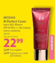 Missha M Perfect Cover krem BB z filtrem SPF42/PA++ do twarzy
