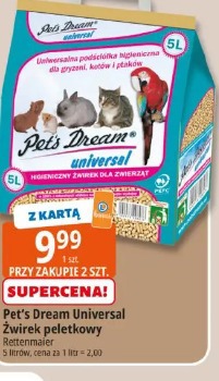 Pet’s Dream Universal Żwirek peletkowy Rettenmaier