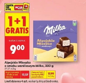 Alpejskie Mleczko o smaku waniliowym Milka