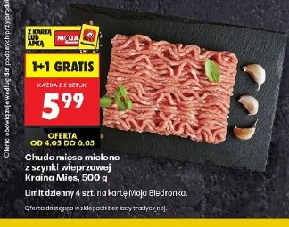Chude mięso mielone z szynki wieprzowej Kraina Mięs