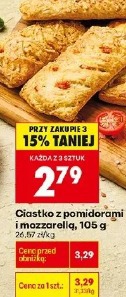 Ciastko z pomidorami i mozzarellą