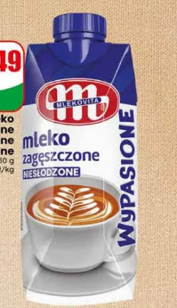 Mleko zagęszczone niesłodzone Wypasione