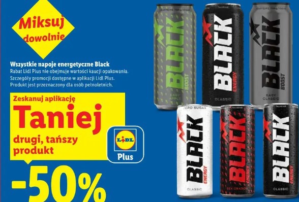 Napoje energetyczne Black