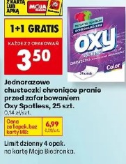 Jednorazowo chusteczki chroniące pranie przed zafarbowaniem Oxy Spotless
