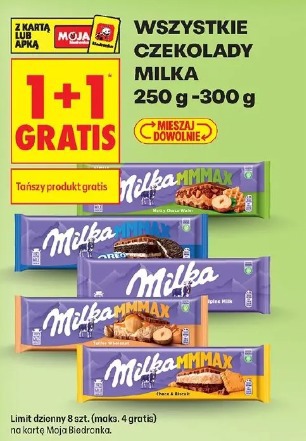 Wszystkie czekolady Milka 250 g - 300 g