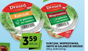 Kurczak, wieprzowina, indyk w galarecie Drosed