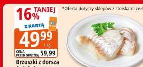 Brzuszki z dorsza świeże