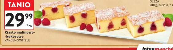 Ciasto malinowo-kokosowe VANDEMOORTELE