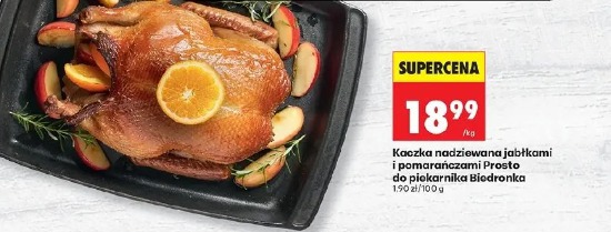 Kaczka nadziewana jabłkami i pomarańczami Prosto do piekarnika Biedronka
