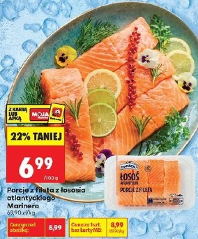 Porcje z fileta z łososia atlantyckiego Marinero