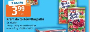 Krem do tortów/Karpatki Dr. Oetker