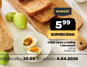 Chleb żytni z ćwikłą i chrzanem