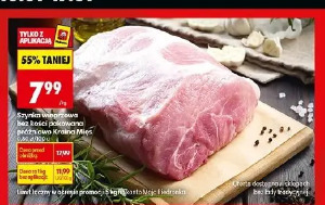 Szynka wieprzowa bez kości pakowana próżniowo Kraina Mięs