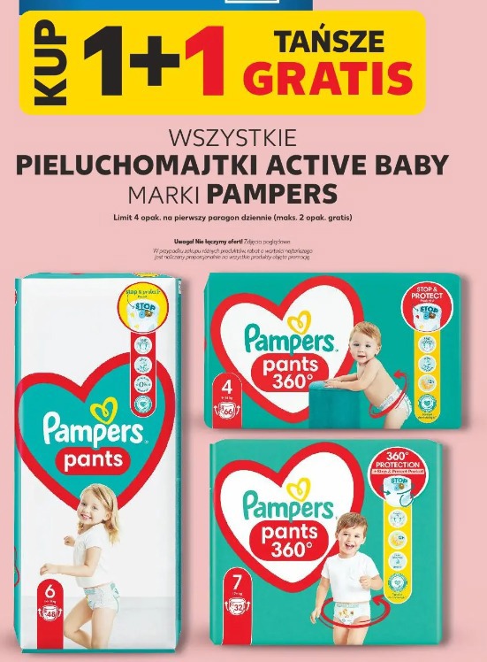 Wszystkie pieluchomajtki Active Baby marki Pampers