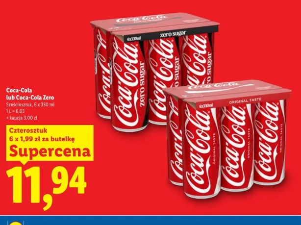 Coca-Cola lub Coca-Cola Zero