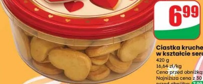 Ciastka kruche w kształcie serc Mulino