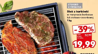 Stek z karkówki w marynacie barbecue lub ziołowo-czosnkowej