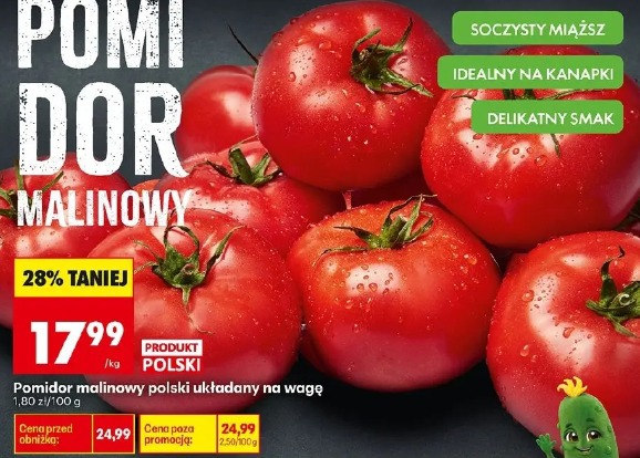 Pomidor malinowy polski układany na wagę