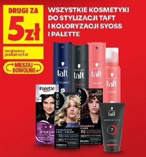 Wszystkie kosmetyki do stylizacji Taft i koloryzacji Syoss i Palette