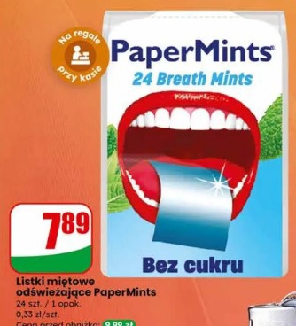 Listki miętowe odświeżające PaperMints