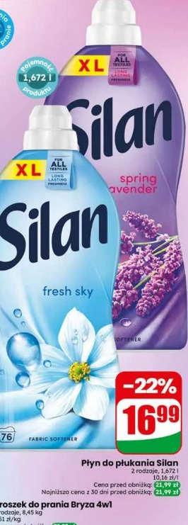 Silan Płyn do płukania fresh sky/spring lavender