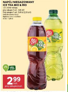 Napój niegazowany Ice Tea Mio & Rio