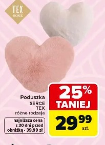 Poduszka Serce TEX