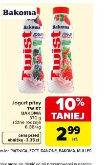 Jogurt pitny Twist Bakoma