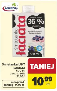 Śmietanka UHT Łaciata