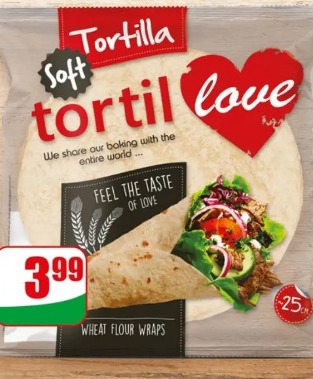 Tortilla pszenna Soft Turka