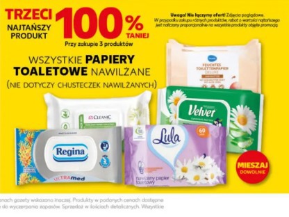 Wszystkie papiery toaletowe nawilżane