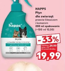 Happs Płyn dla zwierząt przeciw kleszczom i komarom 200 ml opakowanie