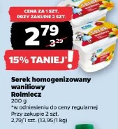 Serek homogenizowany waniliowy Rolmlecz