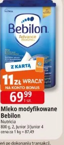 Mleko modyfikowane Bebilon Nutricia