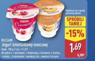 Milsani Jogurt śmietankowy owocowy